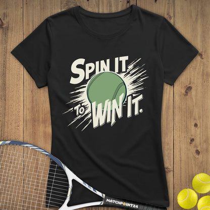 Spin it to win it | Premium Damen T-Shirt - Matchpoint24 - Kleidung für Tennisfans