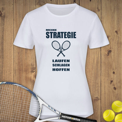 Strategie 2025 | Damen Sport T-Shirt - Matchpoint24 - Kleidung für Tennisfans