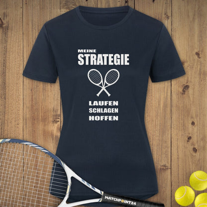 Strategie 2025 | Damen Sport T-Shirt - Matchpoint24 - Kleidung für Tennisfans