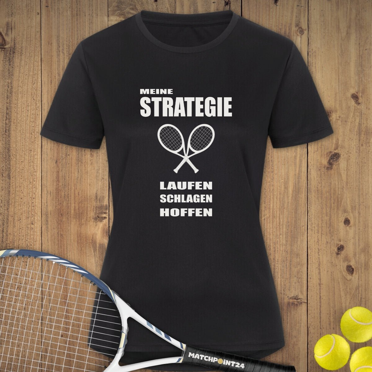 Strategie 2025 | Damen Sport T-Shirt - Matchpoint24 - Kleidung für Tennisfans