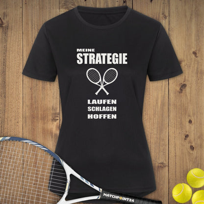 Strategie 2025 | Damen Sport T-Shirt - Matchpoint24 - Kleidung für Tennisfans