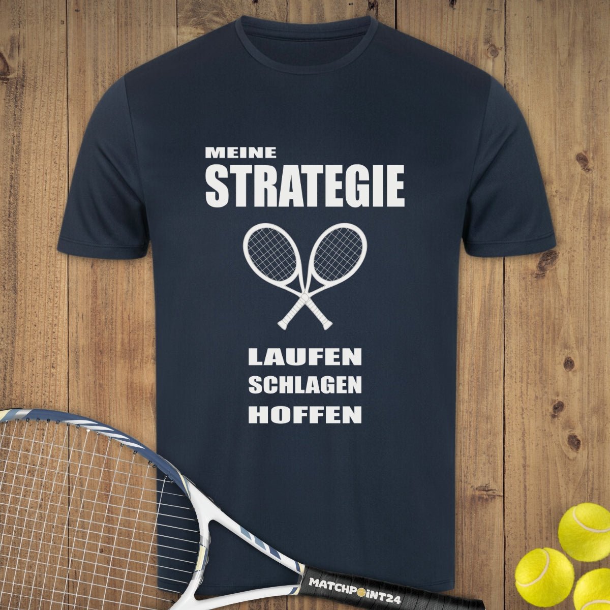 Strategie 2025 | Herren Sport T-Shirt - Matchpoint24 - Kleidung für Tennisfans