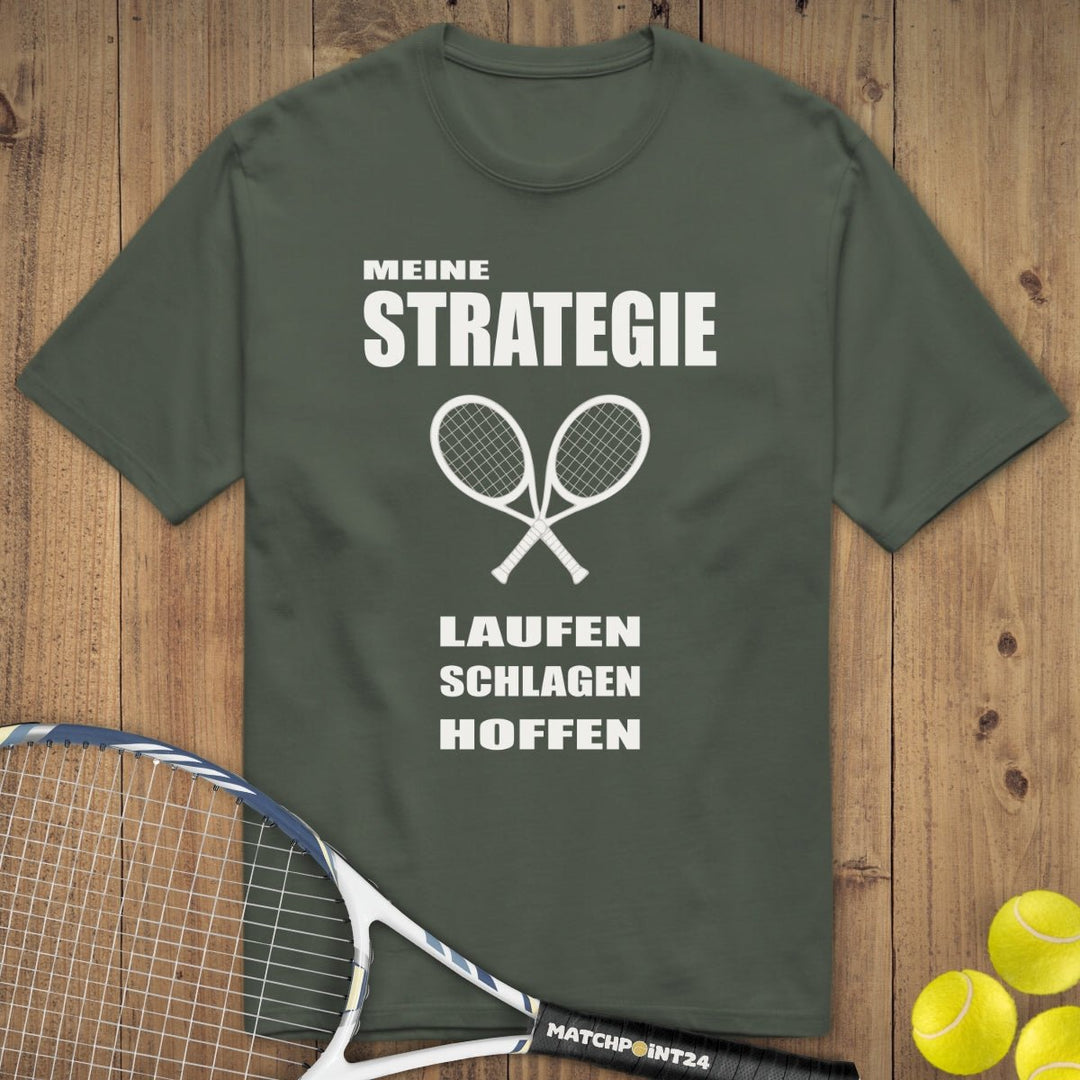 Strategie 2025 | Premium Herren T-Shirt - Matchpoint24 - Kleidung für Tennisfans