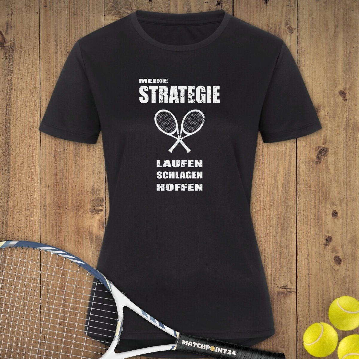Strategie | Damen Sportshirt (limitiert) - Matchpoint24 - Kleidung für Tennisfans