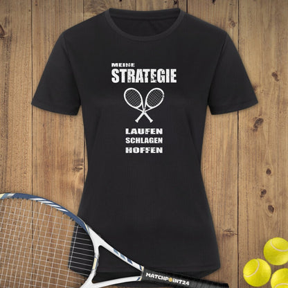 Strategie | Damen Sportshirt (limitiert) - Matchpoint24 - Kleidung für Tennisfans