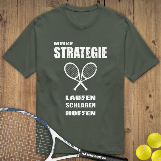 Strategie | Premium Herren T-Shirt - Matchpoint24 - Kleidung für Tennisfans