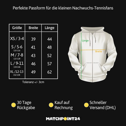 TC Ehekirchen Pizzeria Kids Kapuzenjacke - Matchpoint24 - Kleidung für Tennisfans