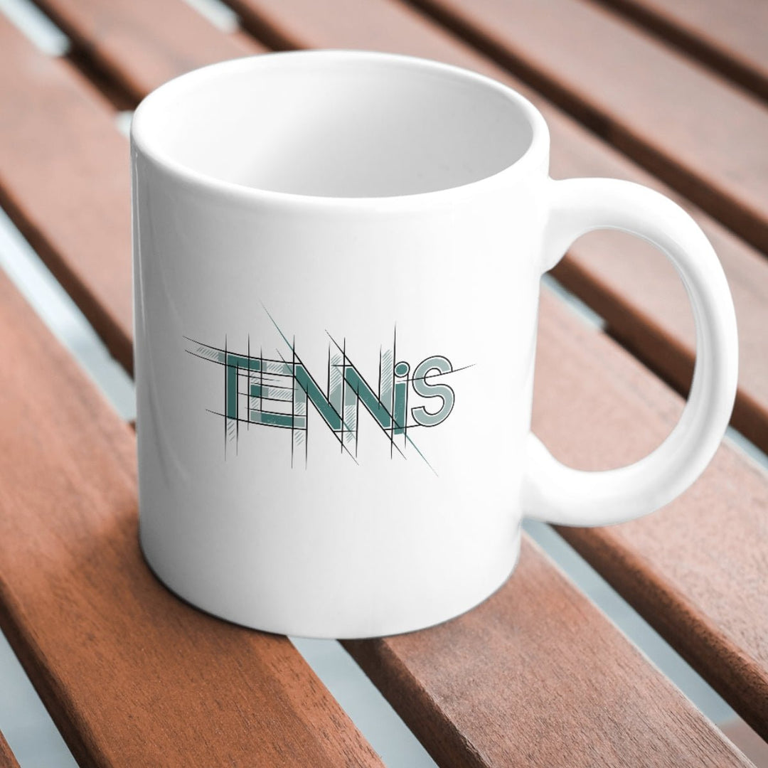 Tennis Court Line Blau | Tasse - Matchpoint24 - Kleidung für Tennisfans