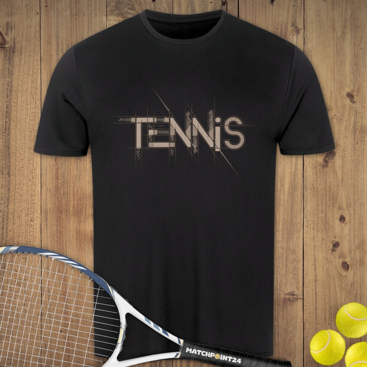 Tennis Court Line | Herren Sport T-Shirt - Matchpoint24 - Kleidung für Tennisfans