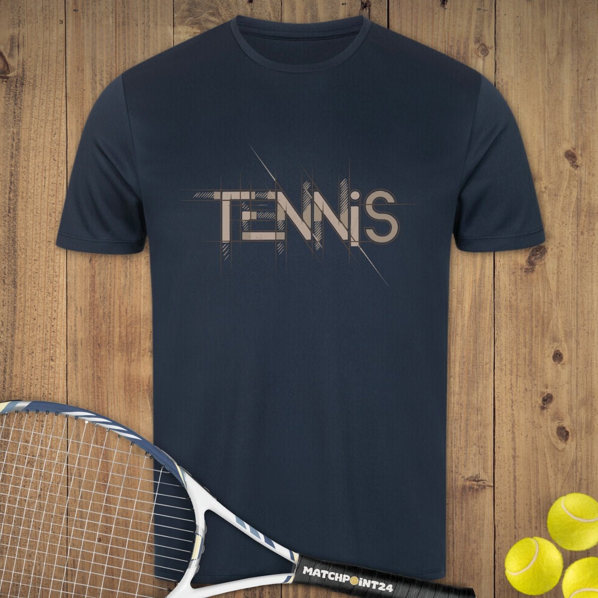 Tennis Court Line | Herren Sport T-Shirt - Matchpoint24 - Kleidung für Tennisfans