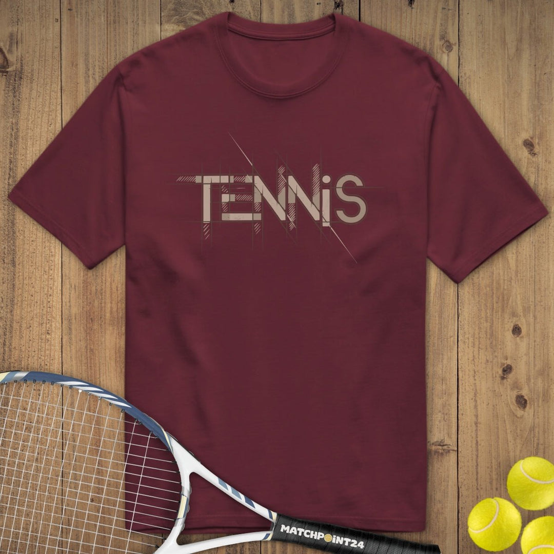 Tennis Court Line | Premium Herren T-Shirt - Matchpoint24 - Kleidung für Tennisfans