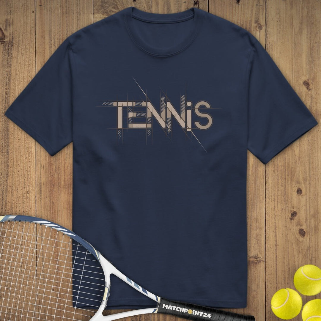 Tennis Court Line | Premium Herren T-Shirt - Matchpoint24 - Kleidung für Tennisfans