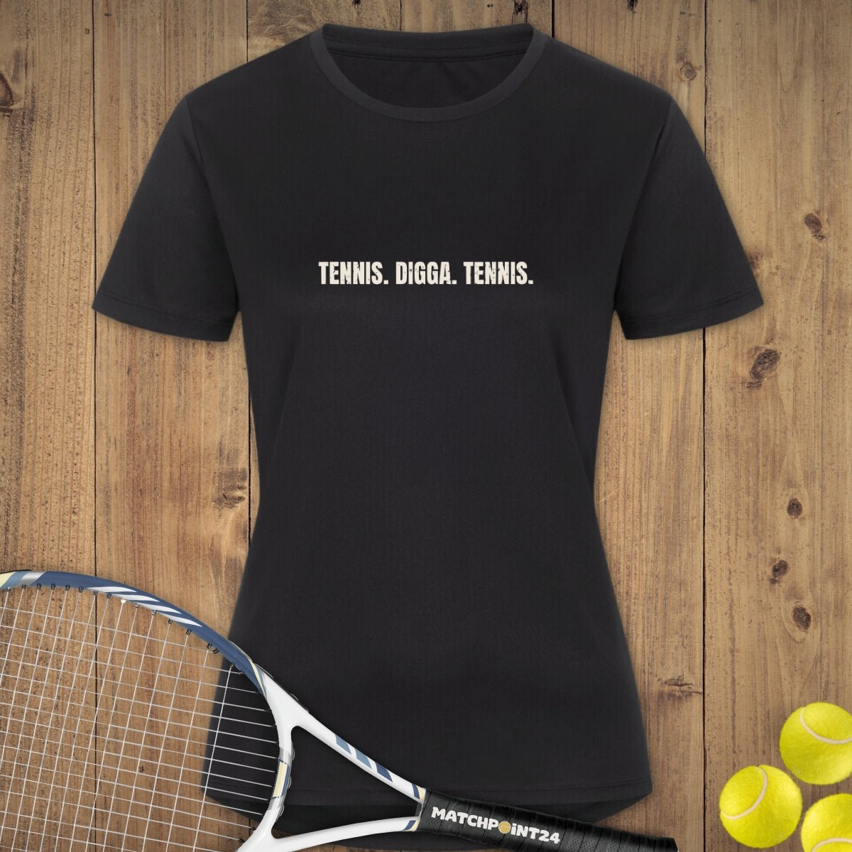 Tennis Digga Tennis | Damen Sport T-Shirt - Matchpoint24 - Kleidung für Tennisfans