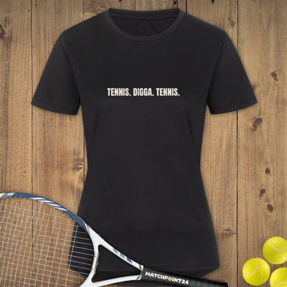 Tennis Digga Tennis | Damen Sport T-Shirt - Matchpoint24 - Kleidung für Tennisfans