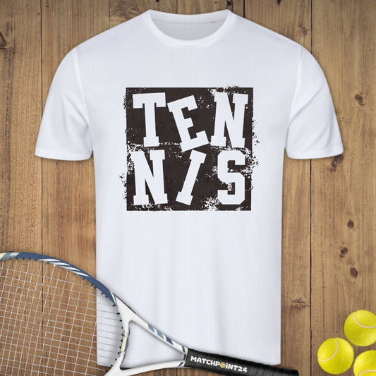 Tennis Grunge | Herren Sport T-Shirt - Matchpoint24 - Kleidung für Tennisfans