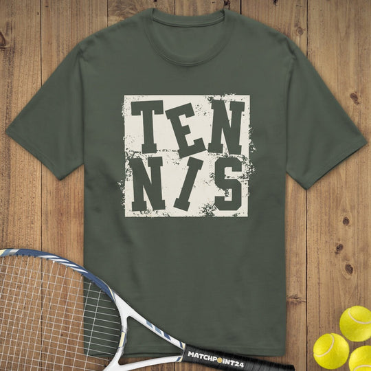 Tennis Grunge | Premium Herren T-Shirt - Matchpoint24 - Kleidung für Tennisfans