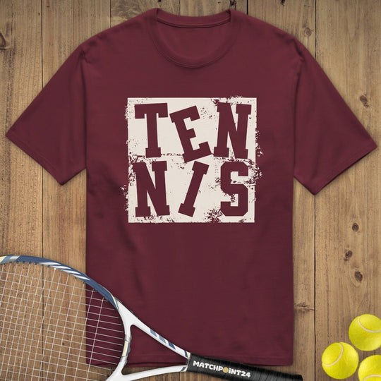 Tennis Grunge | Premium Herren T-Shirt - Matchpoint24 - Kleidung für Tennisfans