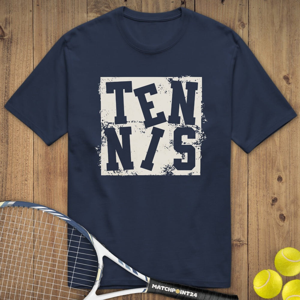 Tennis Grunge | Premium Herren T-Shirt - Matchpoint24 - Kleidung für Tennisfans