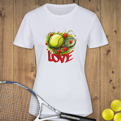 Tennis Heart | Damen Sport T-Shirt - Matchpoint24 - Kleidung für Tennisfans