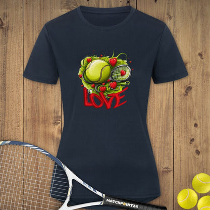 Tennis Heart | Damen Sport T-Shirt - Matchpoint24 - Kleidung für Tennisfans