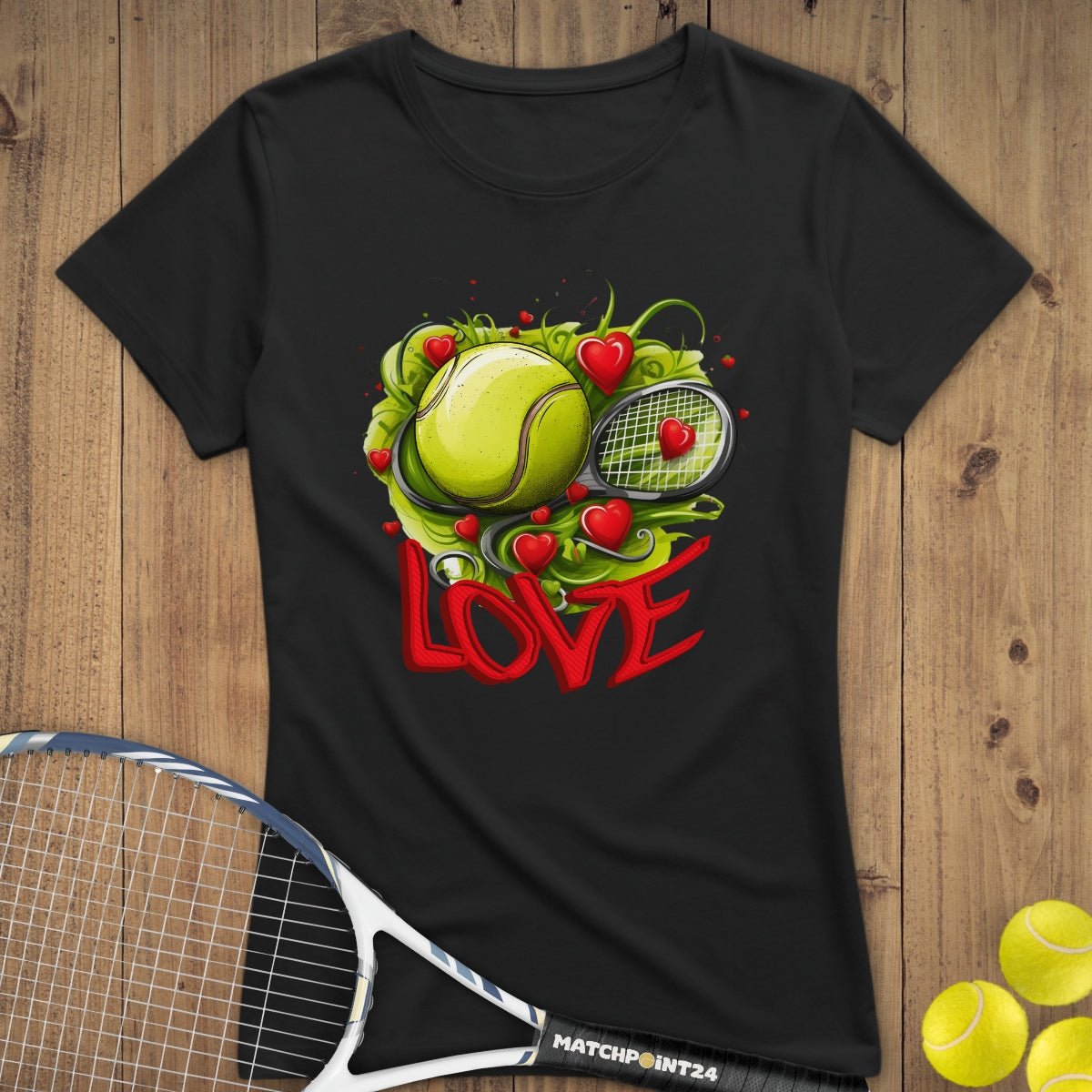 Tennis Heart | Premium Damen T-Shirt - Matchpoint24 - Kleidung für Tennisfans
