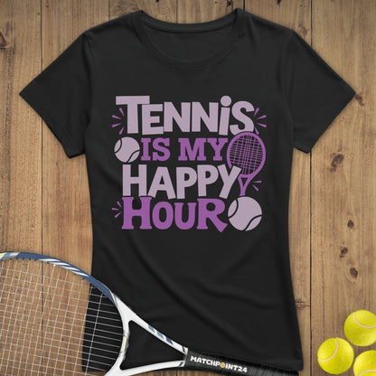 Tennis is my happy hour | Premium Damen T-Shirt - Matchpoint24 - Kleidung für Tennisfans