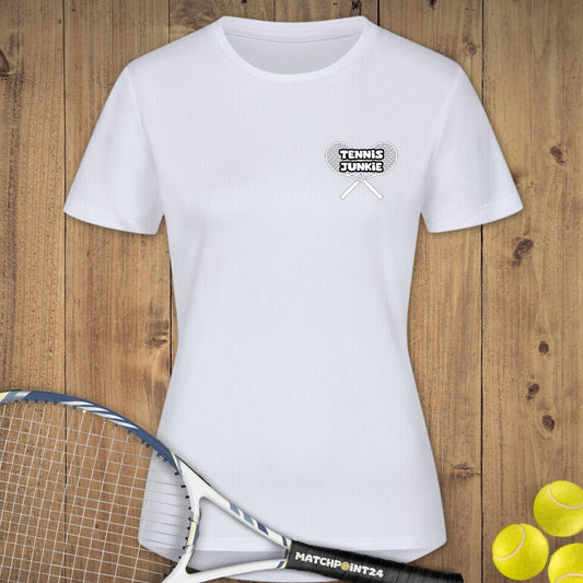 Tennis Junkie | Damen Sport T-Shirt - Matchpoint24 - Kleidung für Tennisfans