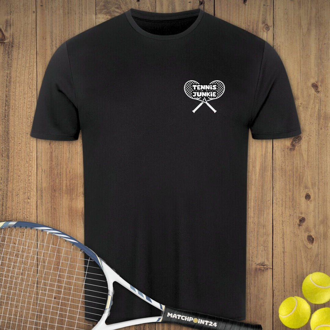 Tennis Junkie | Herren Sport T-Shirt - Matchpoint24 - Kleidung für Tennisfans