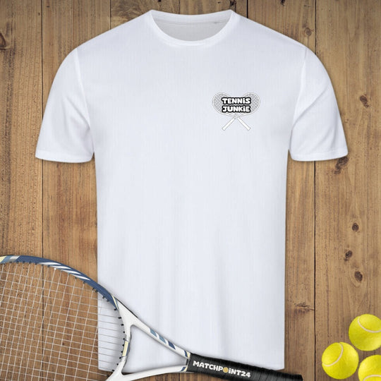 Tennis Junkie | Herren Sport T-Shirt - Matchpoint24 - Kleidung für Tennisfans