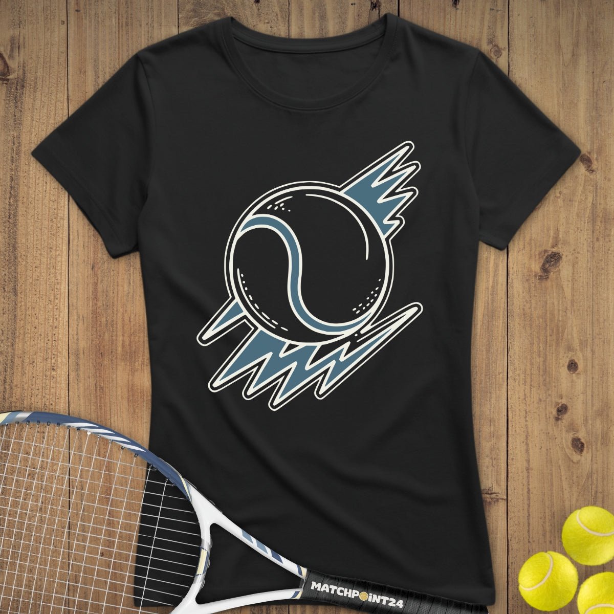 Tennis Lightning | Premium Damen T-Shirt - Matchpoint24 - Kleidung für Tennisfans