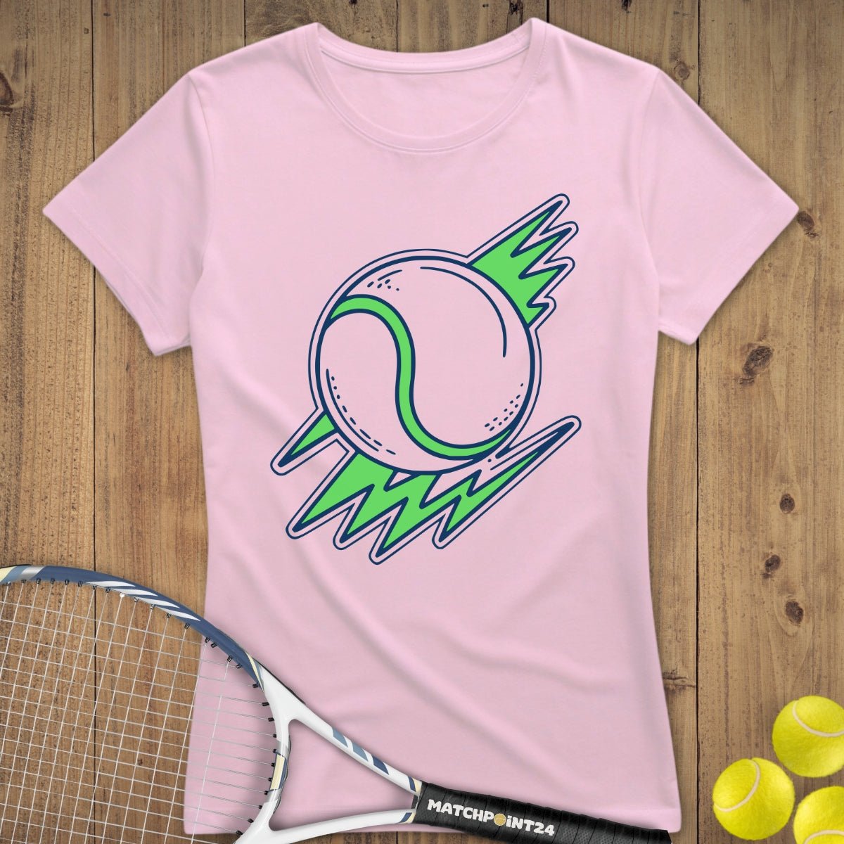 Tennis Lightning | Premium Damen T-Shirt - Matchpoint24 - Kleidung für Tennisfans