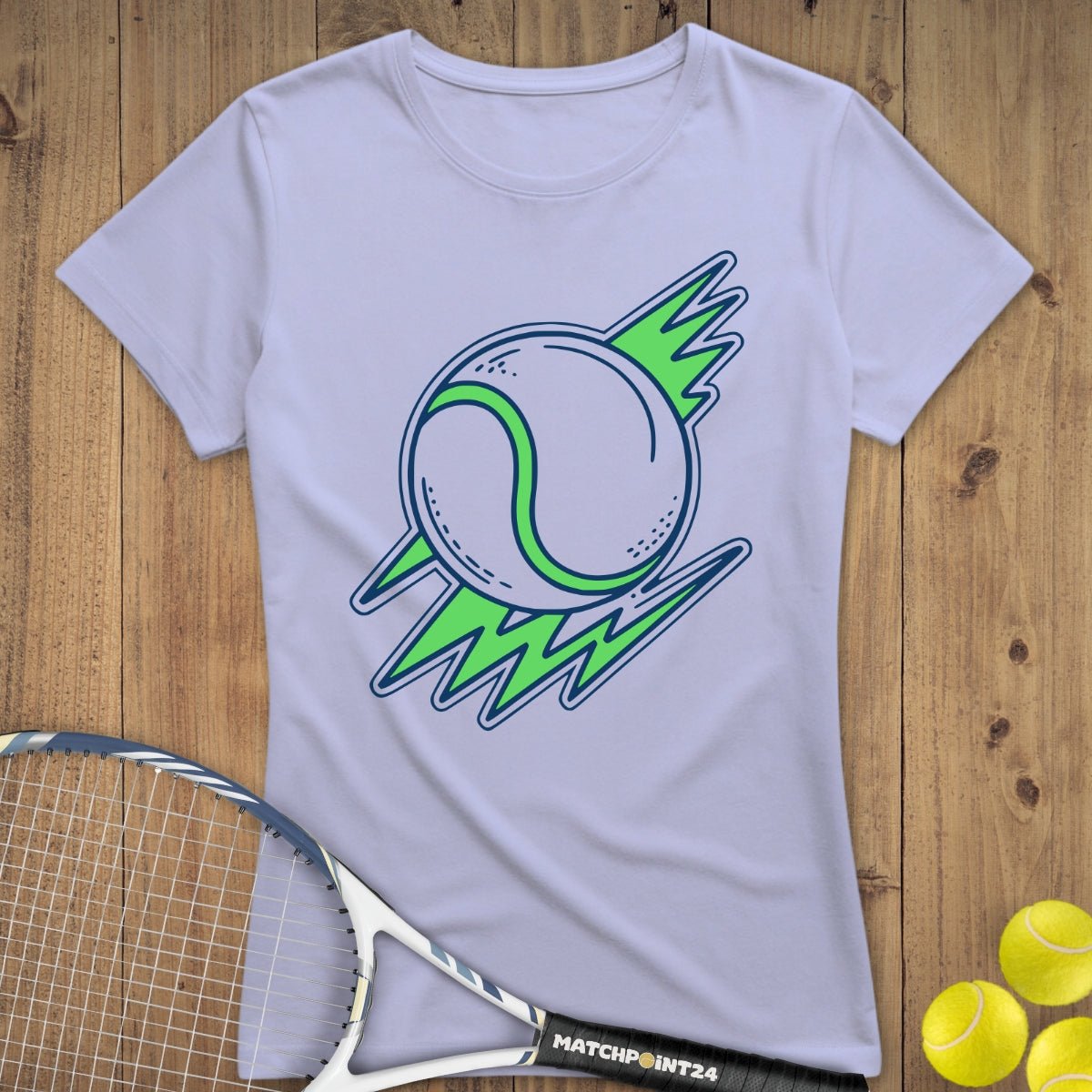Tennis Lightning | Premium Damen T-Shirt - Matchpoint24 - Kleidung für Tennisfans