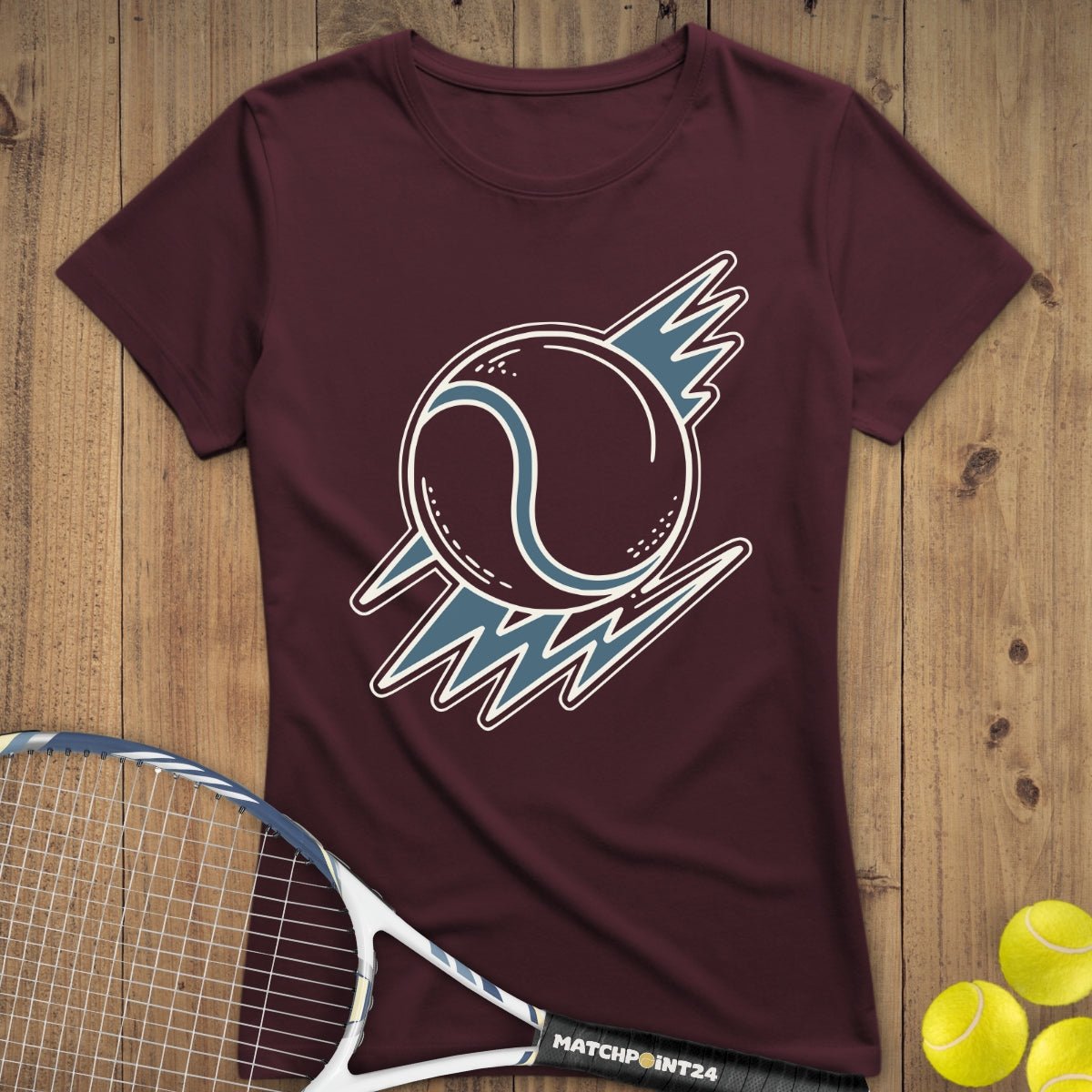 Tennis Lightning | Premium Damen T-Shirt - Matchpoint24 - Kleidung für Tennisfans