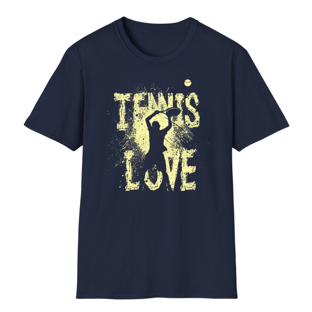 Tennis Love Grunge | Unisex T - Shirt - Matchpoint24 - Kleidung für Tennisfans