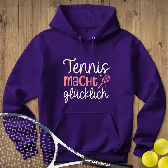 Tennis macht glücklich | Hoodie (Unisex) - Matchpoint24 - Kleidung für Tennisfans