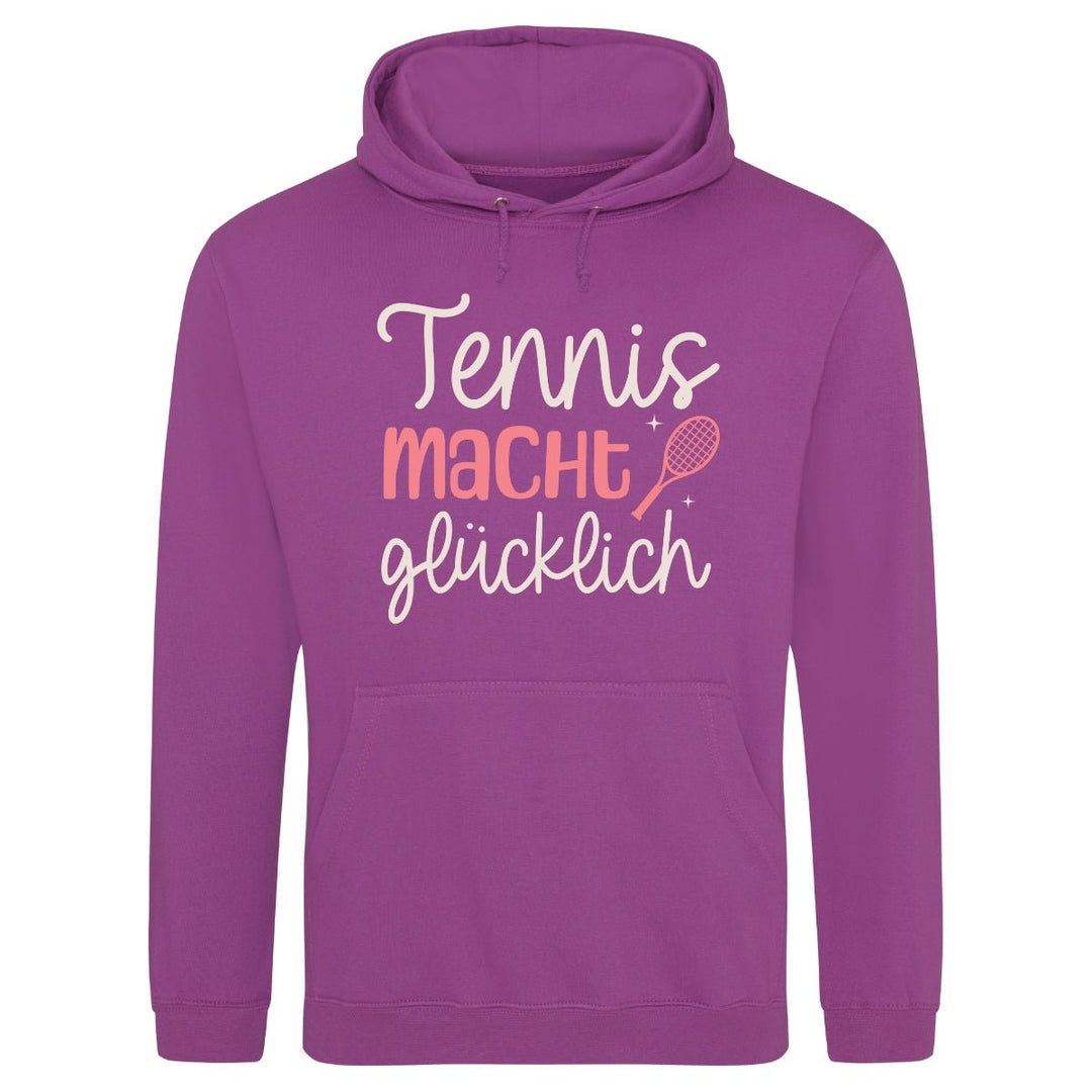 Tennis macht glücklich Kapuzenpulli (limitiert) - Matchpoint24 - Kleidung für Tennisfans