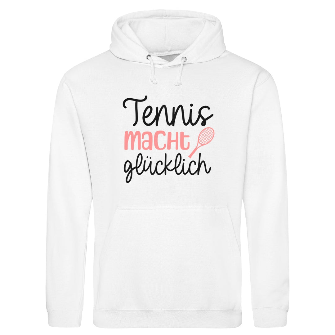 Tennis macht glücklich Kapuzenpulli (limitiert) - Matchpoint24 - Kleidung für Tennisfans