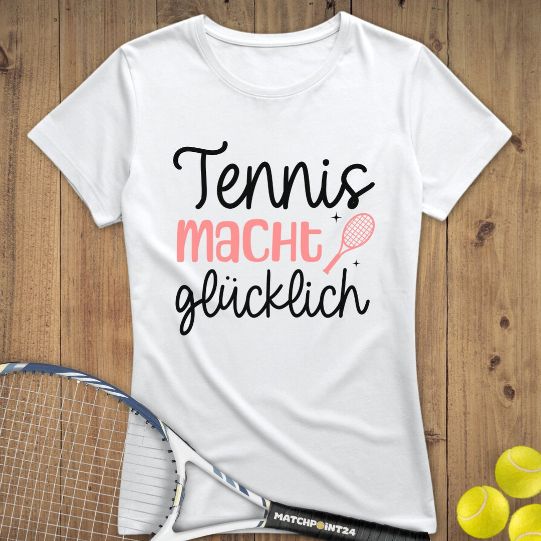 Tennis macht glücklich | Premium Damen T-Shirt - Matchpoint24 - Kleidung für Tennisfans