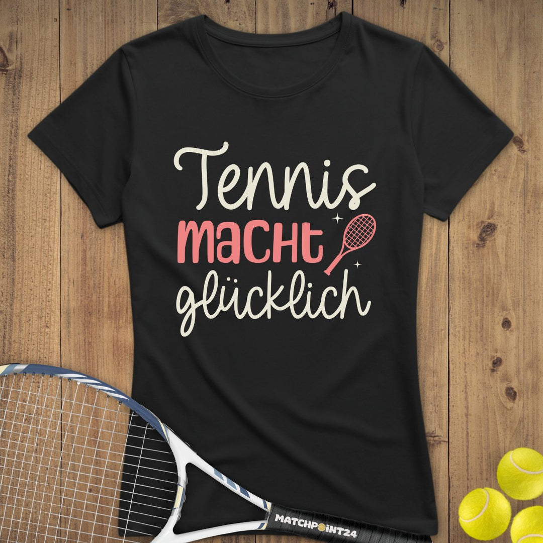 Tennis macht glücklich | Premium Damen T-Shirt - Matchpoint24 - Kleidung für Tennisfans