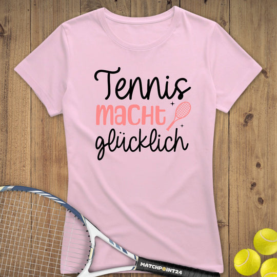 Tennis macht glücklich | Premium Damen T-Shirt - Matchpoint24 - Kleidung für Tennisfans