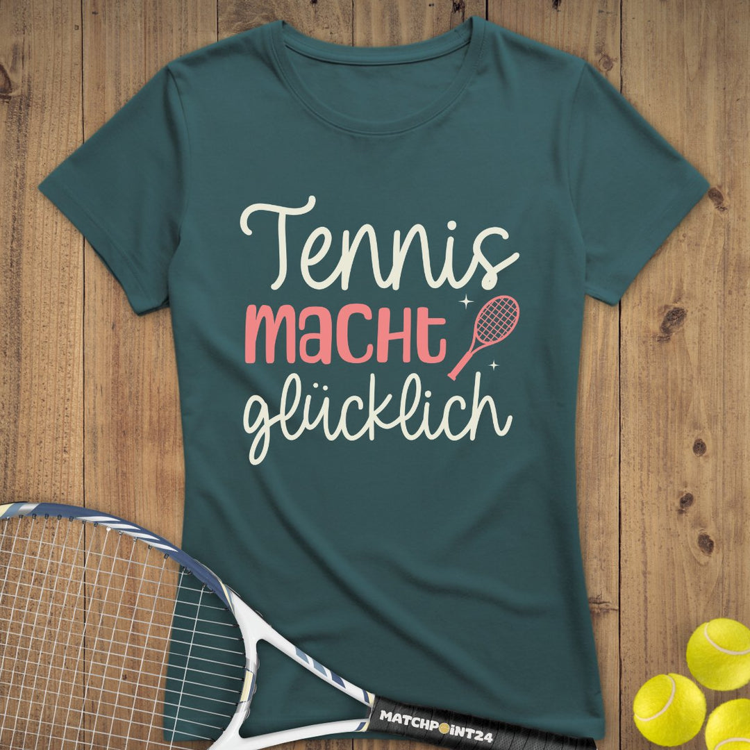 Tennis macht glücklich | Premium Damen T-Shirt - Matchpoint24 - Kleidung für Tennisfans