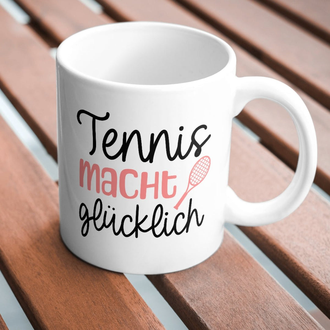 Tennis macht glücklich | Tasse - Matchpoint24 - Kleidung für Tennisfans