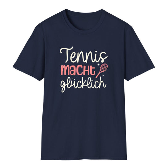 Tennis macht glücklich | Unisex T - Shirt - Matchpoint24 - Kleidung für Tennisfans