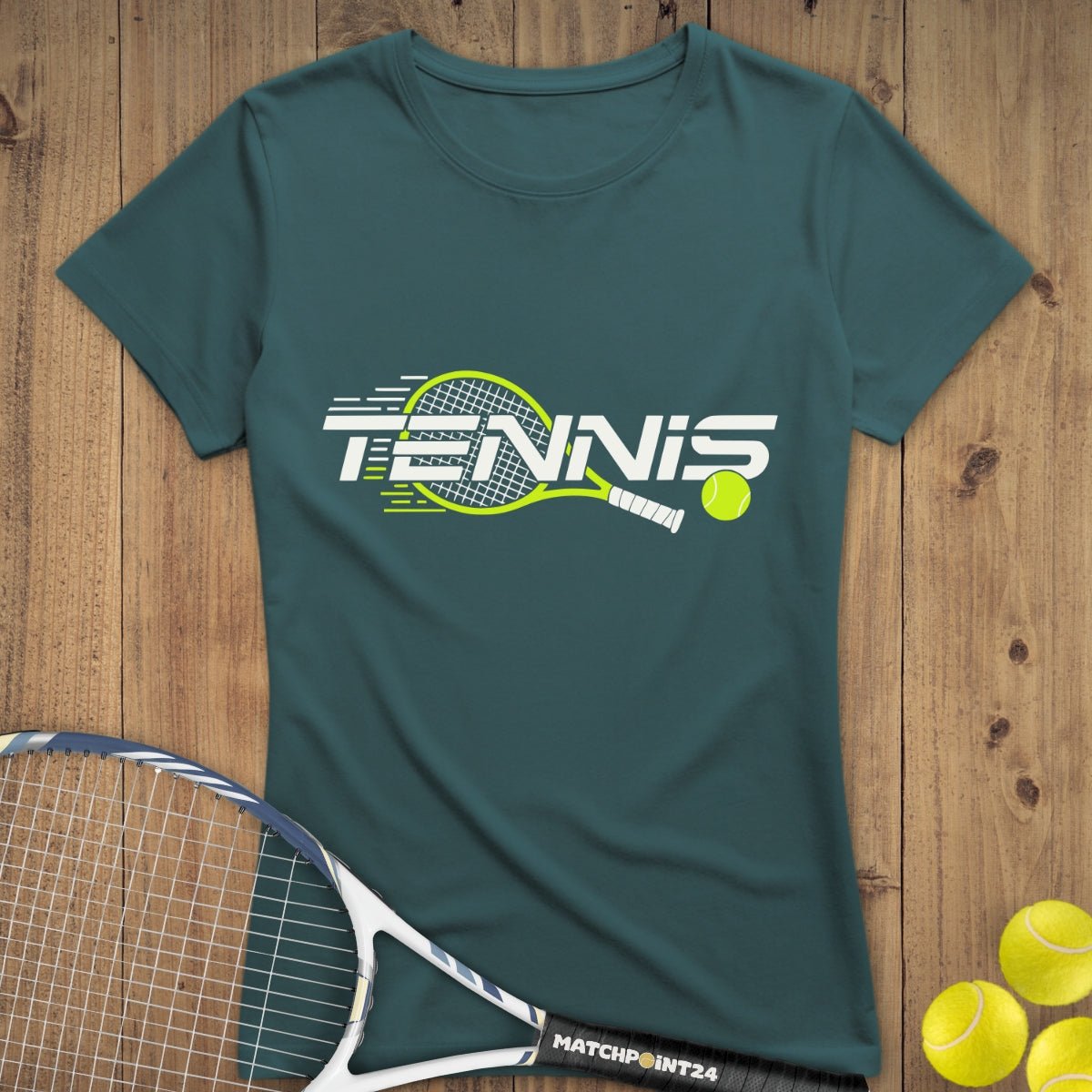 Tennis Modern Racket | Premium Damen T-Shirt - Matchpoint24 - Kleidung für Tennisfans