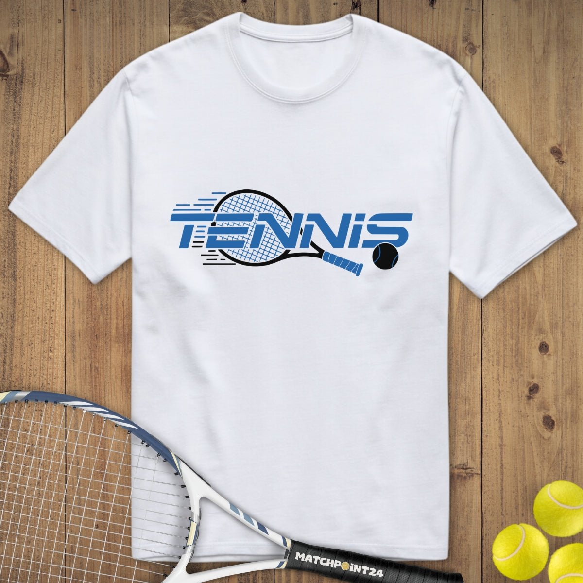 Tennis Modern Racket | Premium Herren T-Shirt - Matchpoint24 - Kleidung für Tennisfans