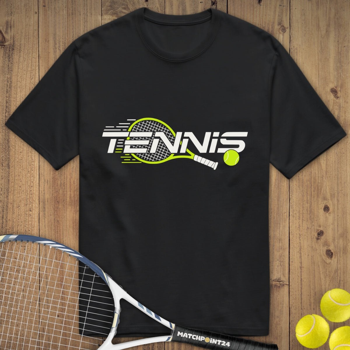 Tennis Modern Racket | Premium Herren T-Shirt - Matchpoint24 - Kleidung für Tennisfans