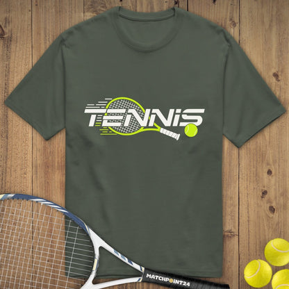 Tennis Modern Racket | Premium Herren T-Shirt - Matchpoint24 - Kleidung für Tennisfans
