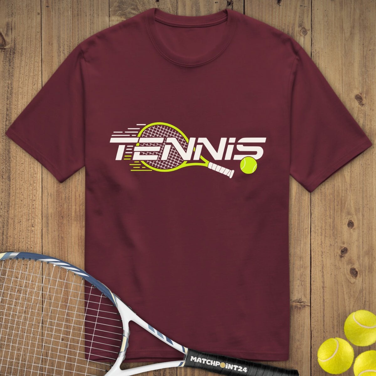 Tennis Modern Racket | Premium Herren T-Shirt - Matchpoint24 - Kleidung für Tennisfans