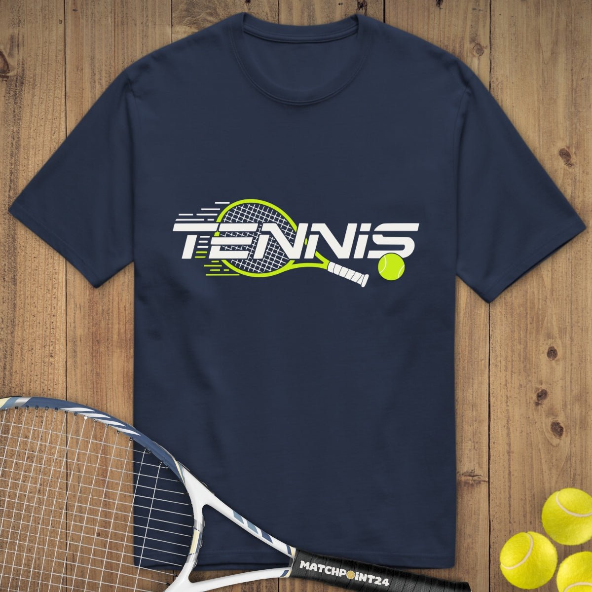 Tennis Modern Racket | Premium Herren T-Shirt - Matchpoint24 - Kleidung für Tennisfans