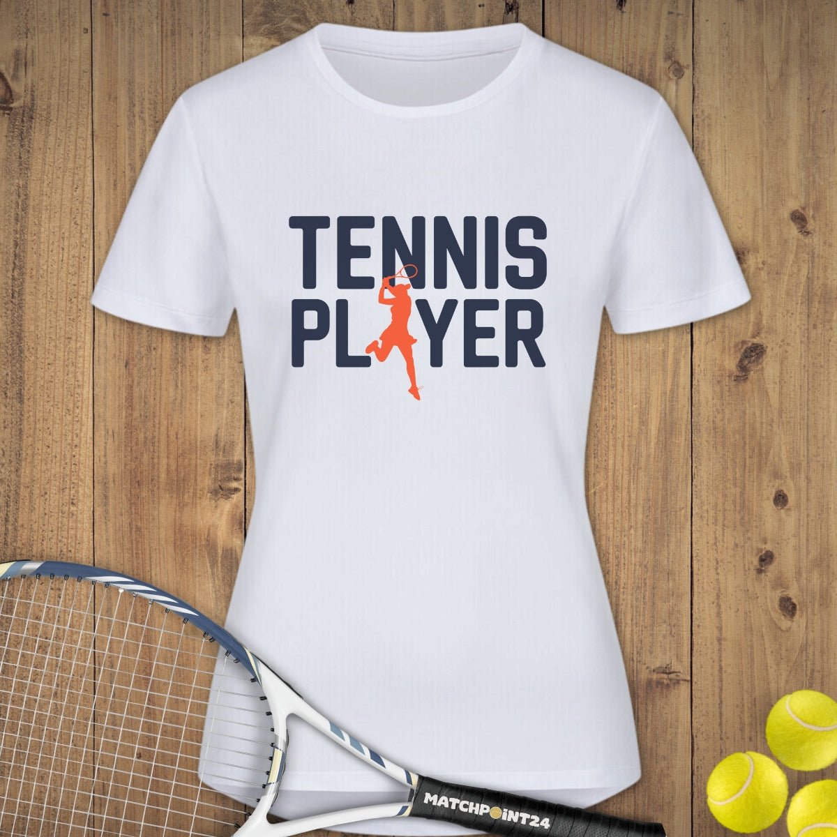 Tennis Player Damen | Damen Sport T-Shirt - Matchpoint24 - Kleidung für Tennisfans